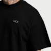 Basic oversized shirt in schwarz