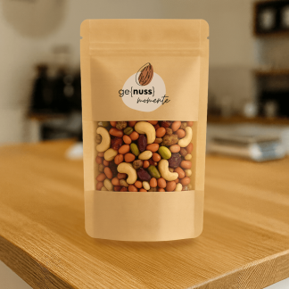 Abbildung der Nussmischung in der Verpackung.